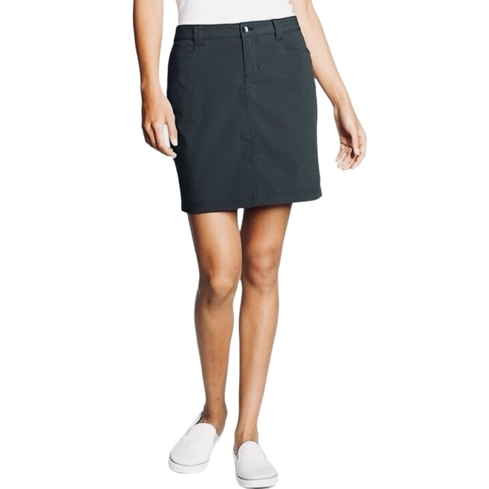 EDDIE BAUER WOMEN'S ADVENTURER 2.0 SKORT SKIRT SPORT BLACK SIZE 8 - Picture 2 of 14